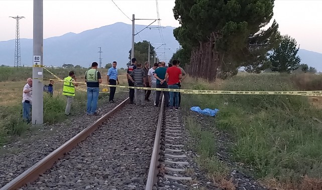 Manisa'da tren kazası! Bir kişi hayatını kaybetti