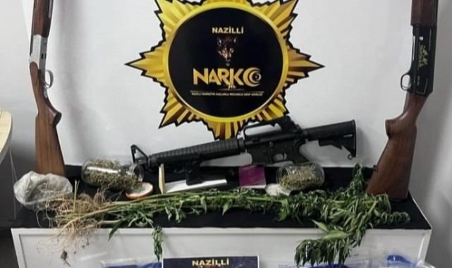Nazilli'de 7 adrese uyuşturucu operasyonu: 2 gözaltı