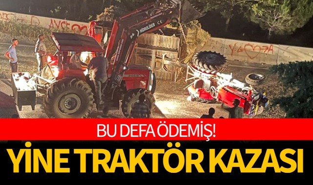 Ödemiş'te traktör kazası