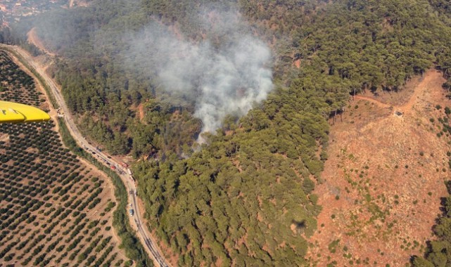 Ortaca’da orman yangını büyümeden söndürüldü