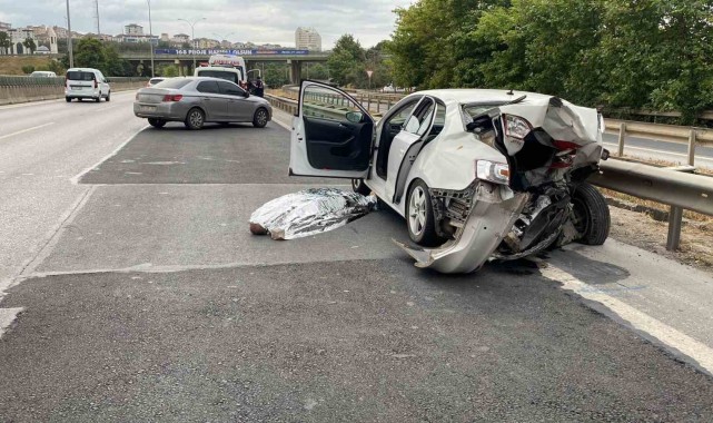 Pendik'te yarışan otomobilin çarptığı araç sürücüsü hayatını kaybetti