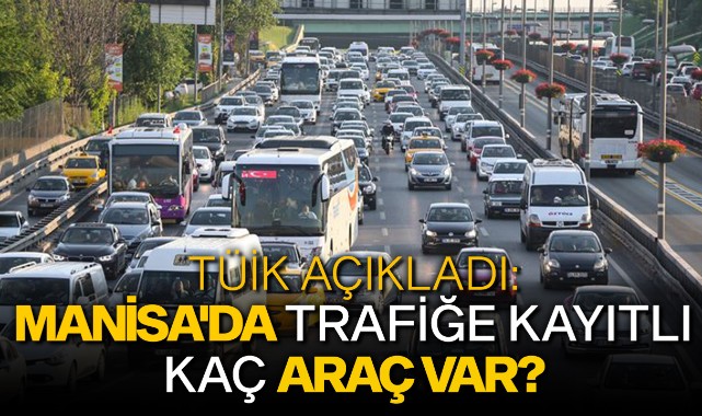 TÜİK açıkladı: Manisa'da trafiğe kayıtlı kaç araç var?