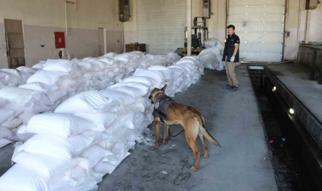 Tuz çuvalları arasında gizlenen 49 kilogram eroin ele geçirildi
