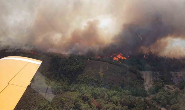 Yunanistan'a gönderilen Türk uçakları yangınlarda 414 ton su atımı gerçekleştirdi