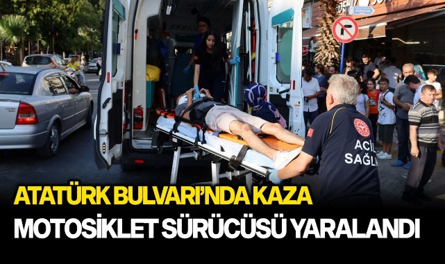 Atatürk Bulvarı'nda kaza 1 yaralı