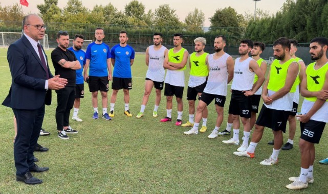 Başkan Akın Turgutluspor antrenmanında