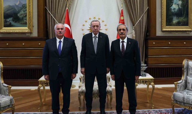 Cumhurbaşkanı Erdoğan, Yargıtay Başkanı ve Yargıtay Cumhuriyet Başsavcısı'nı kabul etti