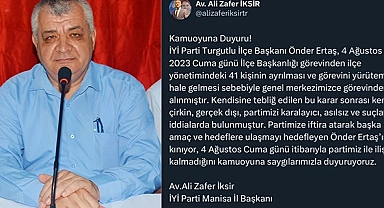 'İstifa ediyorum' demişti; Görevden el çektirilmiş!