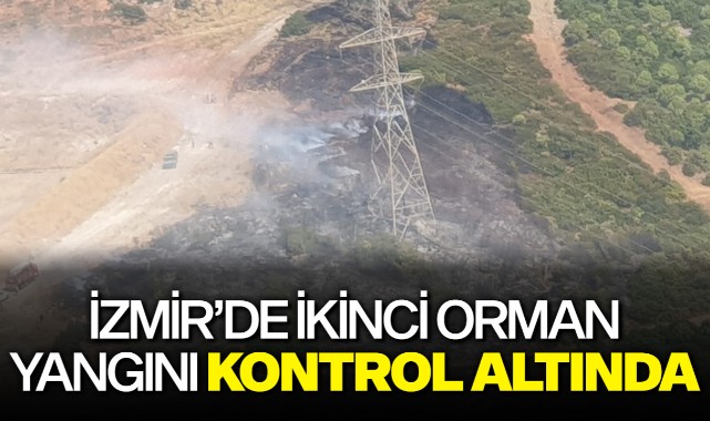 İzmir'de ikinci orman yangını kontrol altında