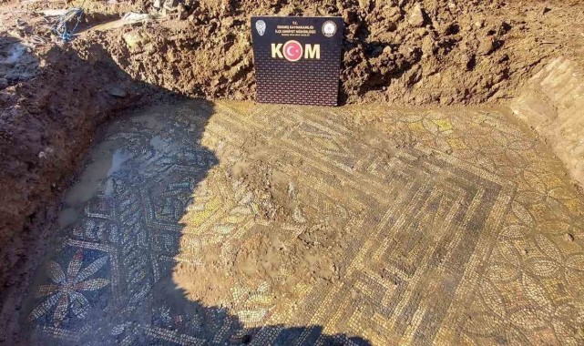İzmir'de polisin mozaik bulduğu bölge sit alanı ilan edildi