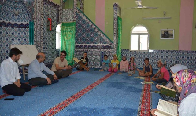 Kaymakam Okumuş Yaz Kur'an Kursu öğrencileriyle buluştu