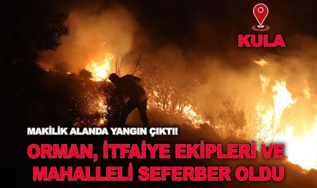Makilik alanda çıkan yangın kontrol altına alındı