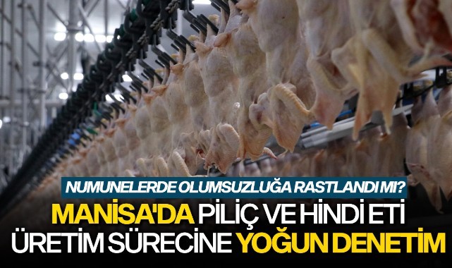 Manisa'da piliç ve hindi eti üretim sürecine yoğun denetim