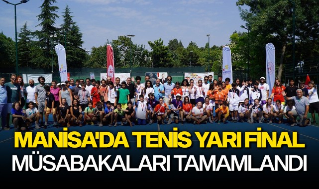 Manisa'da tenis yarı final müsabakaları tamamlandı