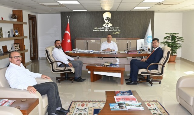 MHP Ahmetli İlçe Başkanından Genel Müdür Aslay’a Ziyaret