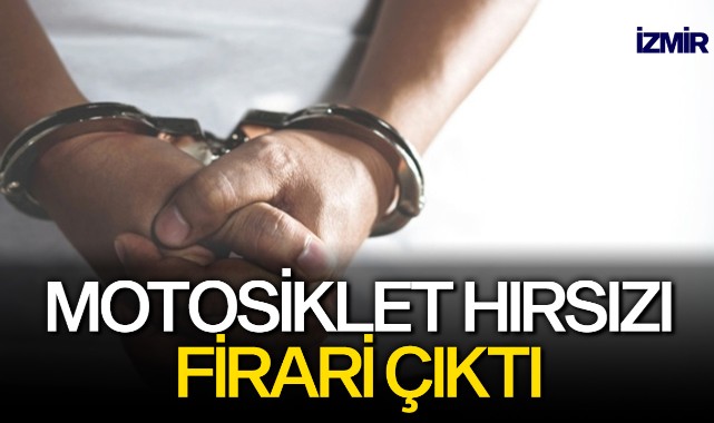 Motosiklet hırsızı firari çıktı!