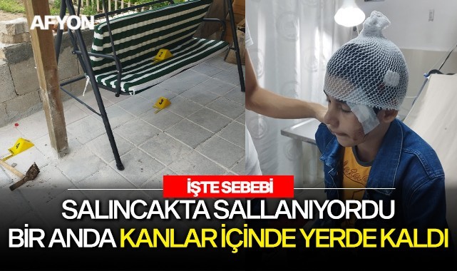 Salıncakta sallanıyordu bir anda kanlar içinde kaldı