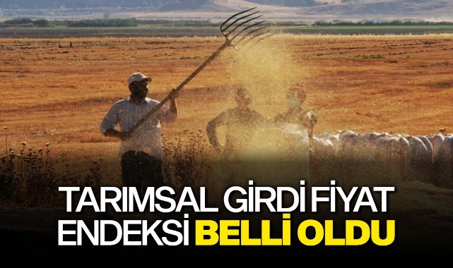Tarımsal girdi fiyat endeksi belli oldu