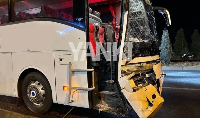 Turgutlu'da kaza: Otobüs ile TIR çarpıştı yaralılar var...