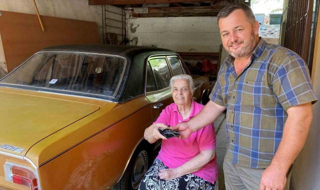 53 yıllık aracı ilk sahibinden orijinal haliyle satın aldı