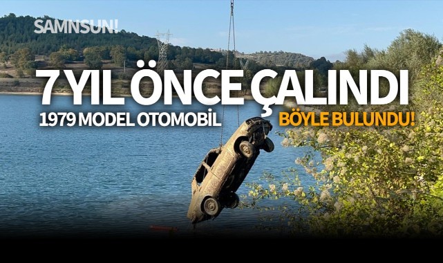 7 yıl önce çalınan 1979 model otomobil böyle bulundu