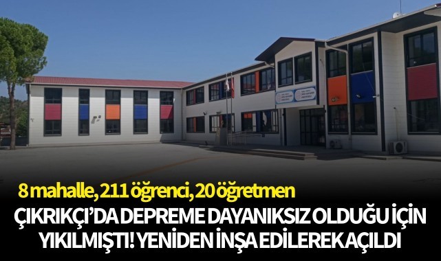 Depreme dayanıksız olduğu için yıkılmıştı! Yeniden inşa edilerek açıldı