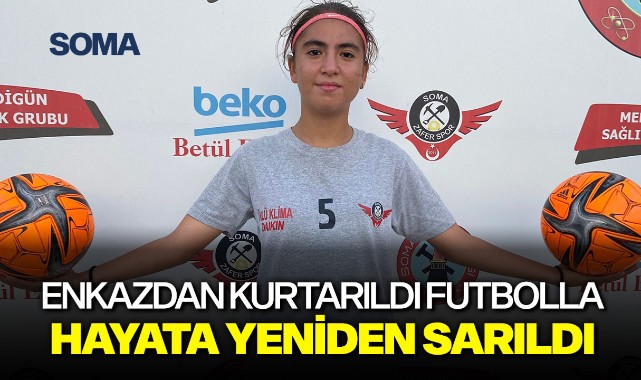 Enkazdan kurtarıldı futbolla hayata yeniden sarıldı