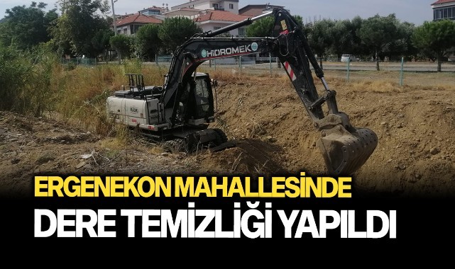 Ergenekon mahallesinde dere temizliği yapıldı