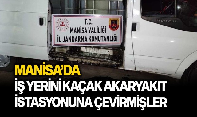 İş yerini kaçak akaryakıt istasyonuna çevirmişler