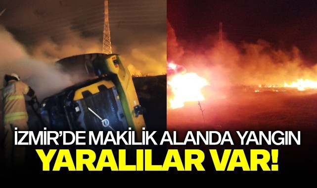 İzmir'de makilik alanda yangın