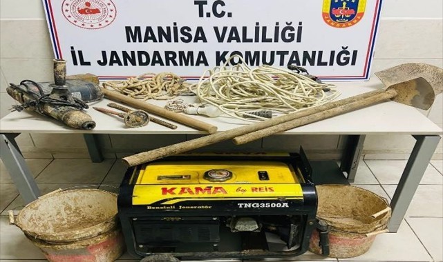 Kaçak kazı yapan 6 kişiye suçüstü