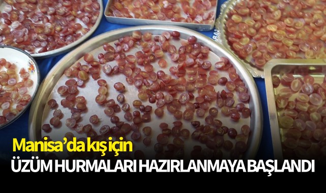 Kış için üzüm hurmaları hazırlanmaya başlandı