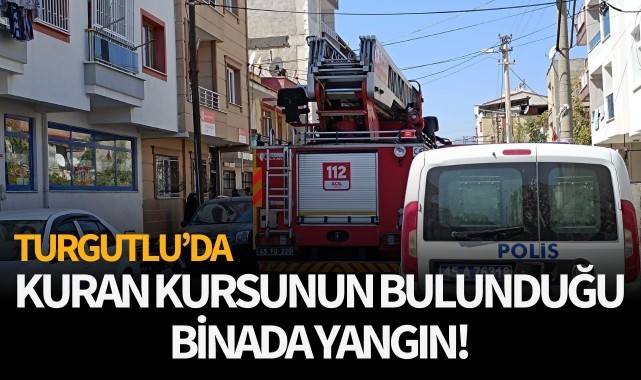 Kur'an kursunun bulunduğu binada yangın!