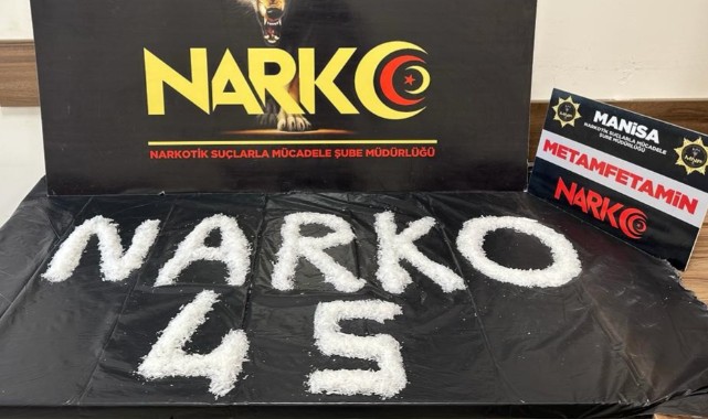 Manisa'da 511 gram metamfetaminle yakalanan 2 kişi tutuklandı