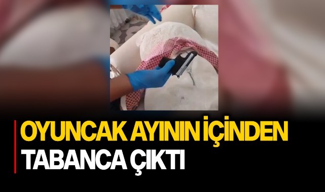 Oyuncak ayının içinden tabanca çıktı