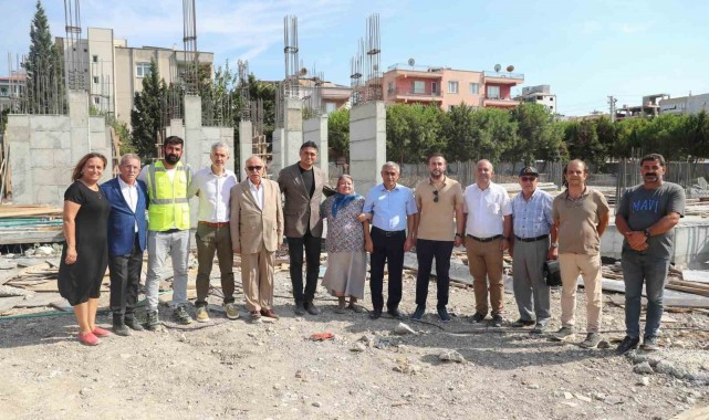 Şehidin ailesinden okul inşaatına ziyaret