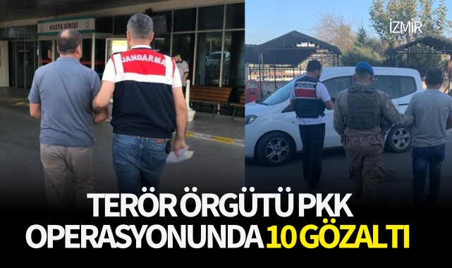 Terör örgütü PKK operasyonunda 10 kişi yakalandı