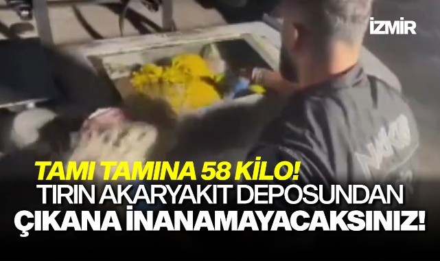 Tırın akaryatın deposundan çıkana inanamayacaksınız!