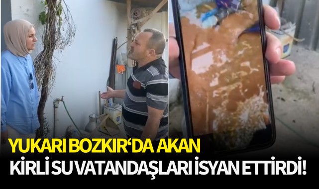 Yukarı Bozkır'da akan kirli su vatandaşları isyan ettirdi!