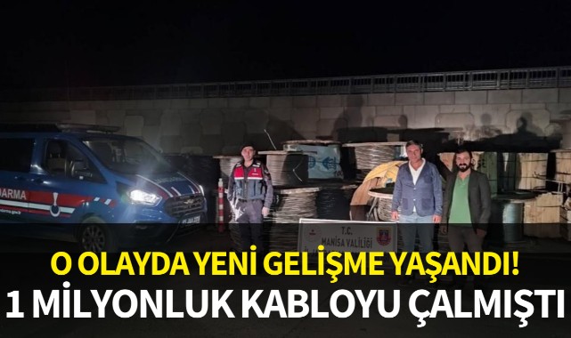 1 milyonluk kablo çalmıştı! Yeni gelişme yaşandı