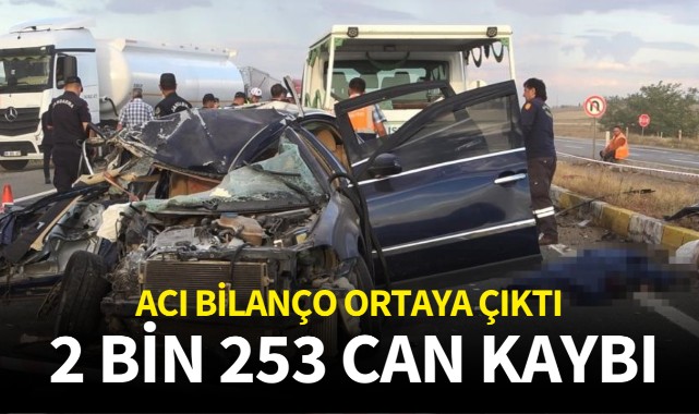 Acı bilanço ortaya çıktı: 2 bin 253 can kaybı