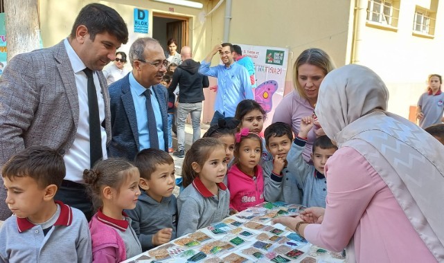Alahıdır İlkokulu'ndaki böcek şenliğine büyük ilgi
