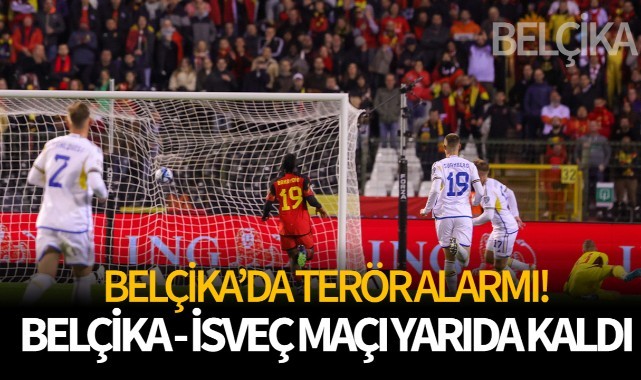 Belçika - İsveç maçı yarıda kaldı