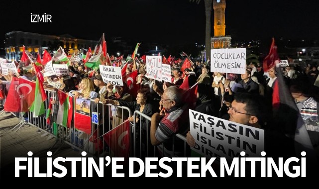 Filistin'e destek mitingi