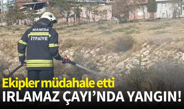 Irlamaz çayında yangın