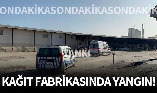 Kağıt fabrikasında yangın!