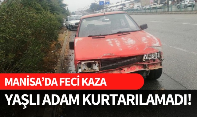 Manisa'da feci kaza! Yaşlı adam kurtarılamadı