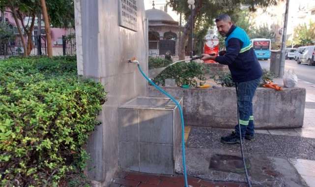 Manisa'da hayrat çeşmeleri temizleniyor