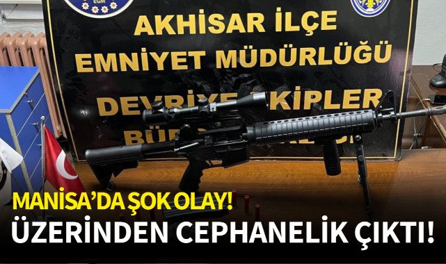 Manisa'da şok olay! Üzerinden cephanelik çıktı