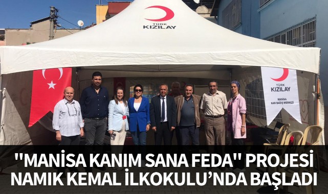 "Manisa Kanım Sana Feda" projesi Namık Kemal İlkokulu'nda başladı